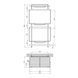 Полка для ванной комнаты Kroner KRM Rizze - ACC330-3 CV022916, Хром