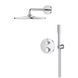 Душова система прихованого монтажу термостатична Grohe QuickFix Precision з Vitalio Rain Mono 310 34880000, Хром