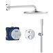 Душова система прихованого монтажу термостатична Grohe QuickFix Precision з Vitalio Rain Mono 310 34880000, Хром