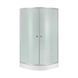 Душевая кабина Lidz Latwa SC80x80.SAT.LOW.FR, стекло Frost 4 мм + Lidz Душевой поддон Kapielka ST80x80x15, Хром матовый, Универсальная, матовый