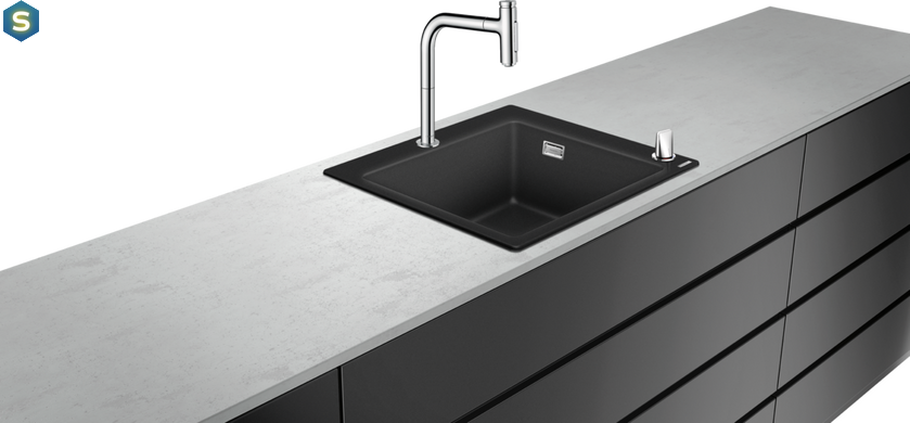 Кухонна мийка Hansgrohe Сombi C51-F450-06 560x510 Select із змішувачем хром 43217000
