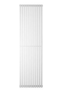 Дизайнерский радиатор Betatherm Quantum 1 H-1800 мм, L-485 мм с нижним подключением BQ 1180/12 9016М 99, Белый матовый