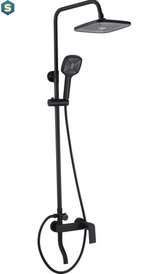 Душова система Rea Storm 2.0 black з виливом REA-P9532, Черный матовый