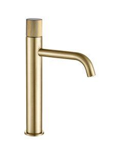Змішувач для умивальника VBI Milano Duo високий brushed gold VBI-050101BG-H02BG, Золотий