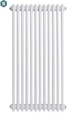 Вертикальный дизайнерский радиатор отопления Arttidesign Bari II 12/1200/560/50 белый матовий, Белый матовый
