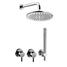 Верхний душ Paffoni Комплект душевой системы Paffoni Shower скрытого монтажа верхний душ &Oslash;225 мм chrome KITLIG010CR, Хром