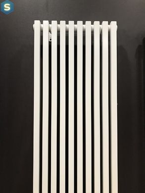 Дизайнерский радиатор Betatherm Quantum 1 H-1800 мм, L-485 мм с нижним подключением BQ 1180/12 9016М 99, Белый матовый