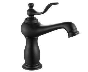Смеситель для умывальника Mexen Vela black низкий MEX-744500-70, Черный матовый
