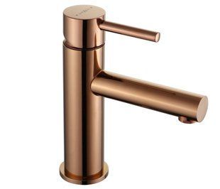 Змішувач для умивальника Mexen Elba rose gold низький MEX-74100-60, Розове золото