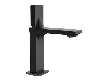 Смеситель для умывальника Mexen Crux black низкий MEX-744400-70, Черный матовый