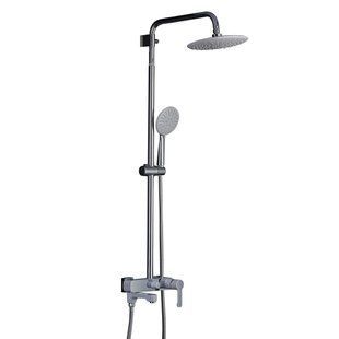 Душевая система Gappo G2402-8, излив - переключатель на лейку, белый/хром, Хром