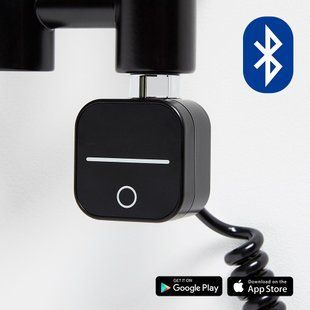 Электрический тен HeatQ NEX 300 Вт Bluetooth с кабелем цвет черный (N300.BL.SC), Черный матовый