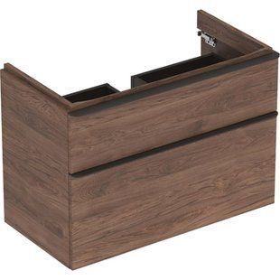 Тумба під умивальник Geberit Smyle Square 90 см 500.354.JR.1 горіх темний