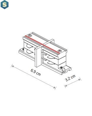 Соединитель Nowodvorski 8084 Ctls Straight Connector Mini IP20 Bl