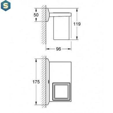 Стакан для ванной Grohe Allure Brilliant 40503000