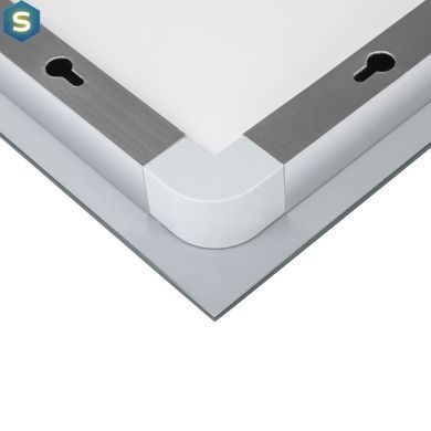 Дзеркало Qtap Mideya 900х700 з LED-підсвічуванням Touch, з антизапотіванням, з диммером яскравості Reverse QT2078NCF9070W