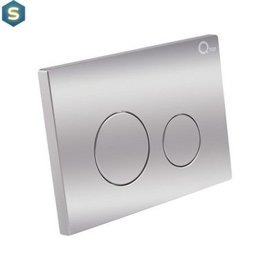 Інсталяція прихованого монтажу для унітазу 4 в 1 Qtap Nest ST з круглою панеллю змиву QT0133M425M11112CRM