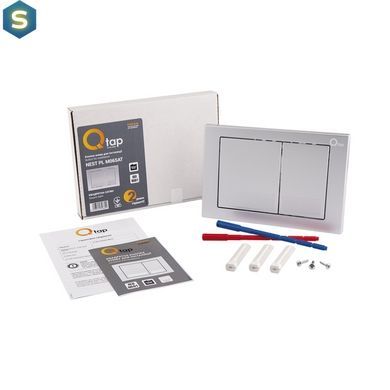 Клавіша змиву Qtap Nest QT0111M06029SAT, Хром матовий