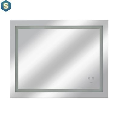 Дзеркало Qtap Mideya 900х700 з LED-підсвічуванням Touch, з антизапотіванням, з диммером яскравості Reverse QT2078NCF9070W