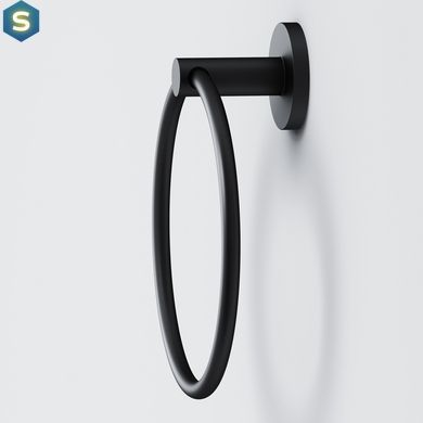 Кольцо для полотенец Am.Pm X-Joy black A85A34422, Черный матовый