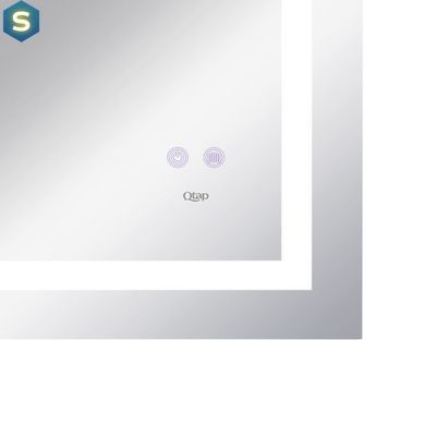 Дзеркало Qtap Mideya 900х700 з LED-підсвічуванням Touch, з антизапотіванням, з диммером яскравості Reverse QT2078NCF9070W