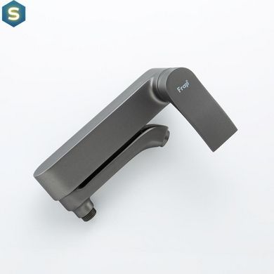 Смеситель для ванны поворотный излив, оружейная сталь Frap F3275-19, Графитовый хром