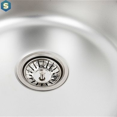 Кухонна мийка з нержавіючої сталі Platinum декор 5745 (0,6/170 мм), R, Decor
