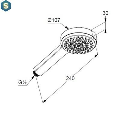 Ручной душ Kludi Dive 1S 6881005-00