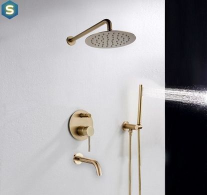 Душова система Rea Lungo L.gold + BOX золото REA-P4125, Золотий