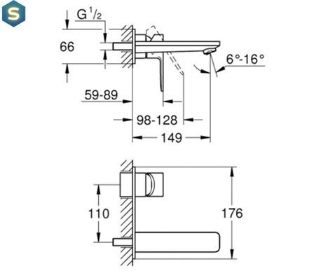 Смеситель для умывальника Grohe Lineare 19409001