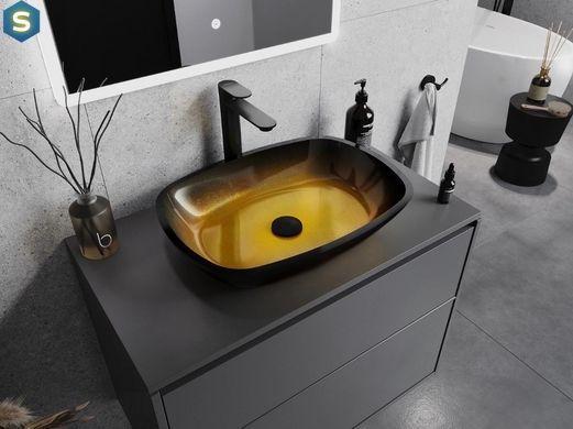Умивальник Mexen Araks dark gold накладний MEX-24155451, Золотий