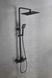 Душевая система наружного монтажа с термостатом черный Nett STB-32, Черный/золото