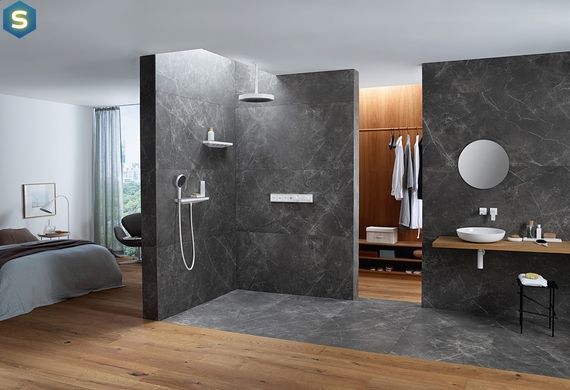 Боковий душ-поличка Hansgrohe Rainfinity 500 1jet Matt White 26243700