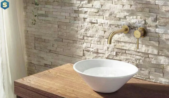 Змішувач для умивальника Rea Lungo прихованого монтажу brushed gold REA-B8652, Золотий