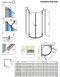 Душевая кабина Radaway Essenza New Black PDD 80Lx80Rx200 385002-54-01L+385002-54-01R