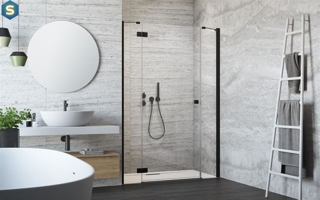 Душові двері Radaway Essenza New Black DWJS 140 см 385033-54-01L+384090-54-01