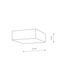 Потолочный светильник Nowodvorski 10428 Lid Square Led 1x15W 4000K 1300Lm IP20 Wh