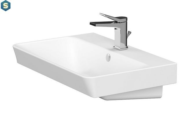 Тумба з умивальником Cersanit Lara Mille Slim 60 біла S801-359