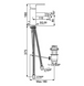 Смеситель для биде Jaquar Kubix F KUB-CHR-35213FB, Хром