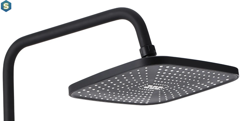 Душова система Rea Storm 2.0 black з виливом REA-P9532, Черный матовый