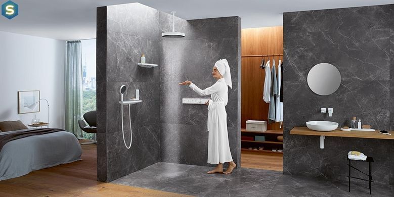 Боковий душ-поличка Hansgrohe Rainfinity 500 1jet Matt White 26243700