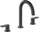 Смеситель для умывальника Hansgrohe Vernis Shape на 3 отверстия с донным клапаном pop-up Matt Black 71563670