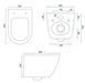 Подвесной унитаз Rea Carlo Flat mini Tornado white REA-C8770, Белый