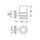 Склянка з тримачем для ванної кімнати Grohe QuickFix Start Cube 41097000, Хром