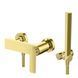Змішувач для душу Kohlman Experience brushed gold настінний KPL-QW120EGDB, Золотий