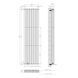 Вертикальный радиатор Navin Ellipse Double 480x1800-8, anticor, белый 10-012033-4880, Белый