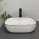 Умывальник VBI Ravenna white black edge накладний VBI-011224, Білий