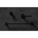 Полотенцедержатель Omnires Modern Project anthracite MP60216AT, Черный матовый