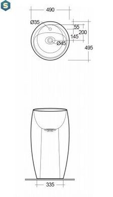 Умывальник RAK Ceramics Cloud 60x46 CLOFS5001AWHA, Белый
