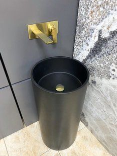 Умывальник підлоговий VBI Catania black matt VBI-019021, Черный матовый